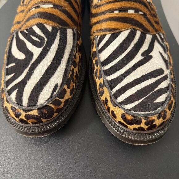 Blackstock & Weber The Ellis Penny Loafer Animal Print Haircalf Men’s 13 Leopard main image 4